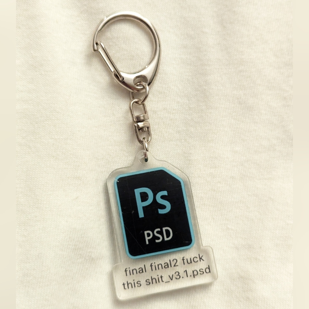 Funny designer keychain